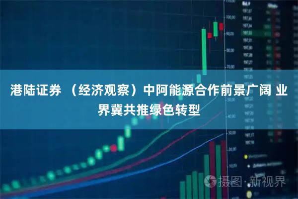 港陆证券 （经济观察）中阿能源合作前景广阔 业界冀共推绿色转型