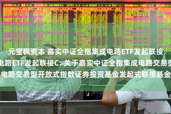 元宝枫资本 嘉实中证全指集成电路ETF发起联接A,嘉实中证全指集成电路ETF发起联接C: 关于嘉实中证全指集成电路交易型开放式指数证券投资基金发起式联接基金提前结束募集的公告